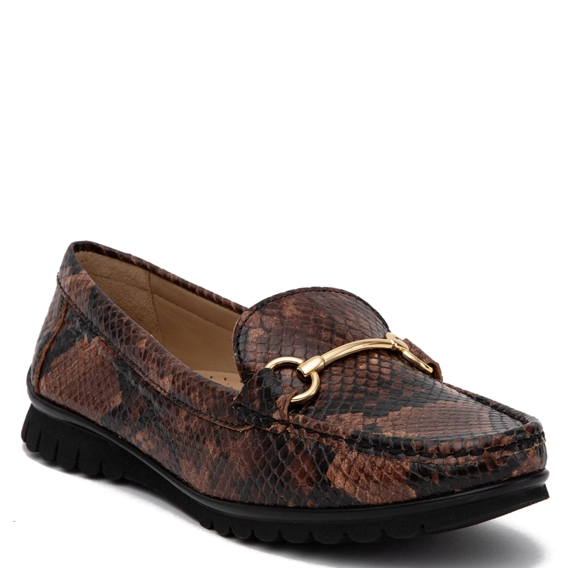 MOCASIN DE CUERO MUJER GACEL TOSTADO TRINI - 3
