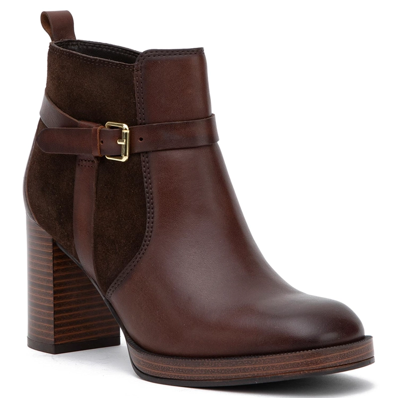 BOTIN DE CUERO MUJER GACEL CHOCOLATE JUANA - 3