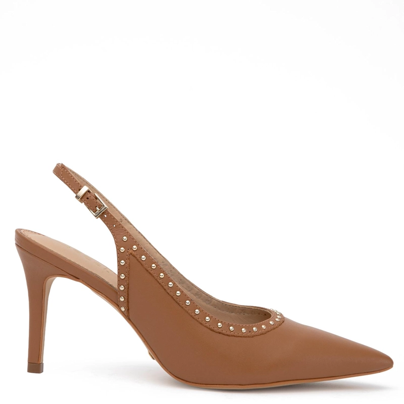 ZAPATO DE CUERO MUJER GACEL CAMEL MONICA - 1