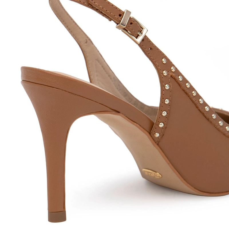 ZAPATO DE CUERO MUJER GACEL CAMEL MONICA - 4