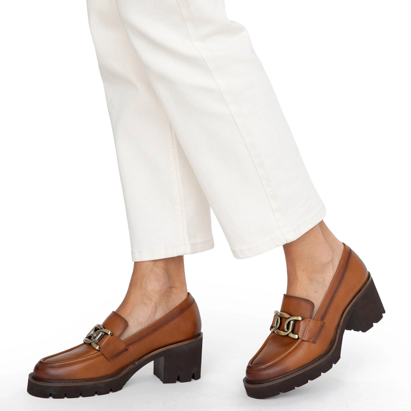 ZAPATO DE CUERO MUJER GACEL TOSTADO RANYA - 2