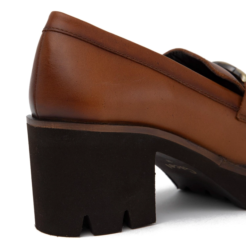 ZAPATO DE CUERO MUJER GACEL TOSTADO RANYA - 4