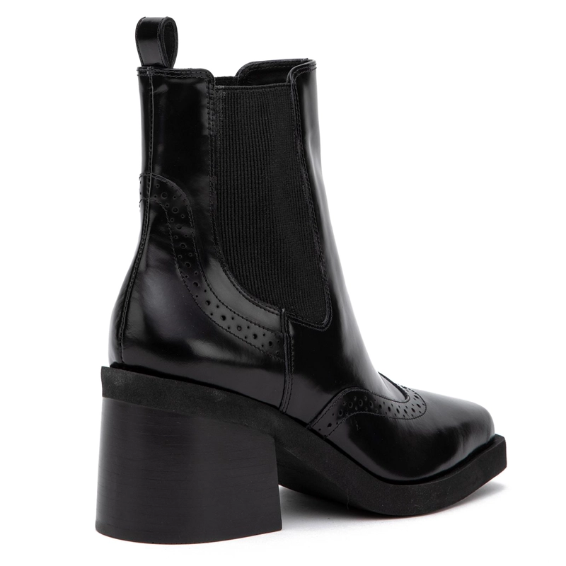 BOTIN DE CUERO MUJER GACEL NEGRO DARCY - 5