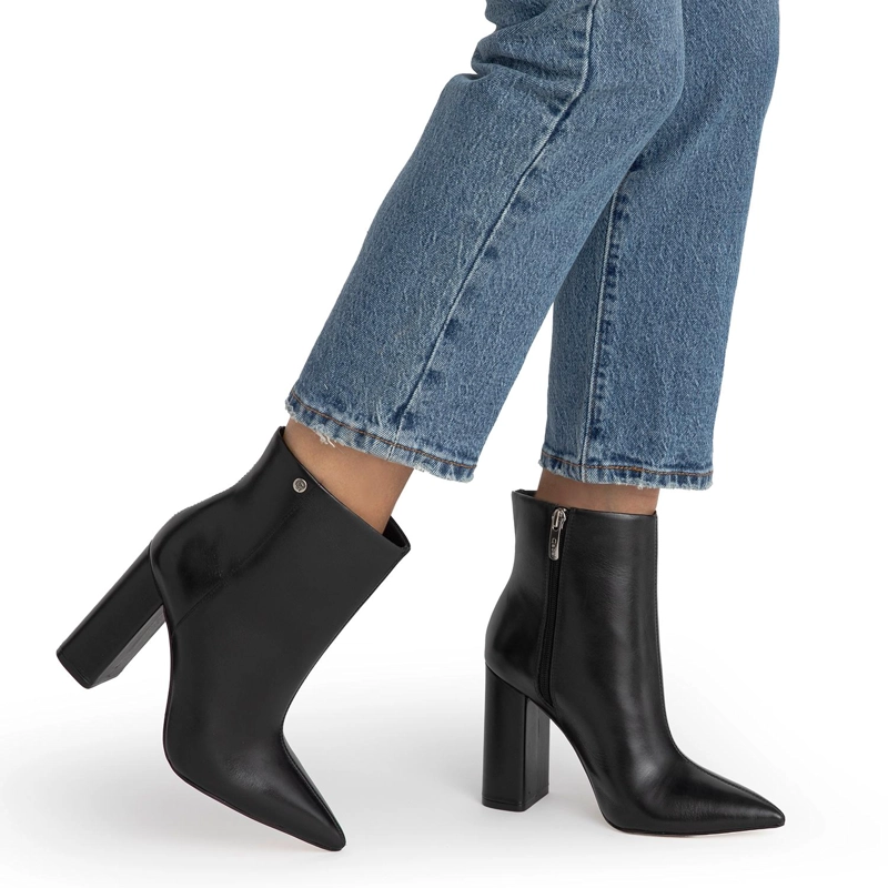 BOTIN DE CUERO MUJER GACEL NEGRO POLA - 2