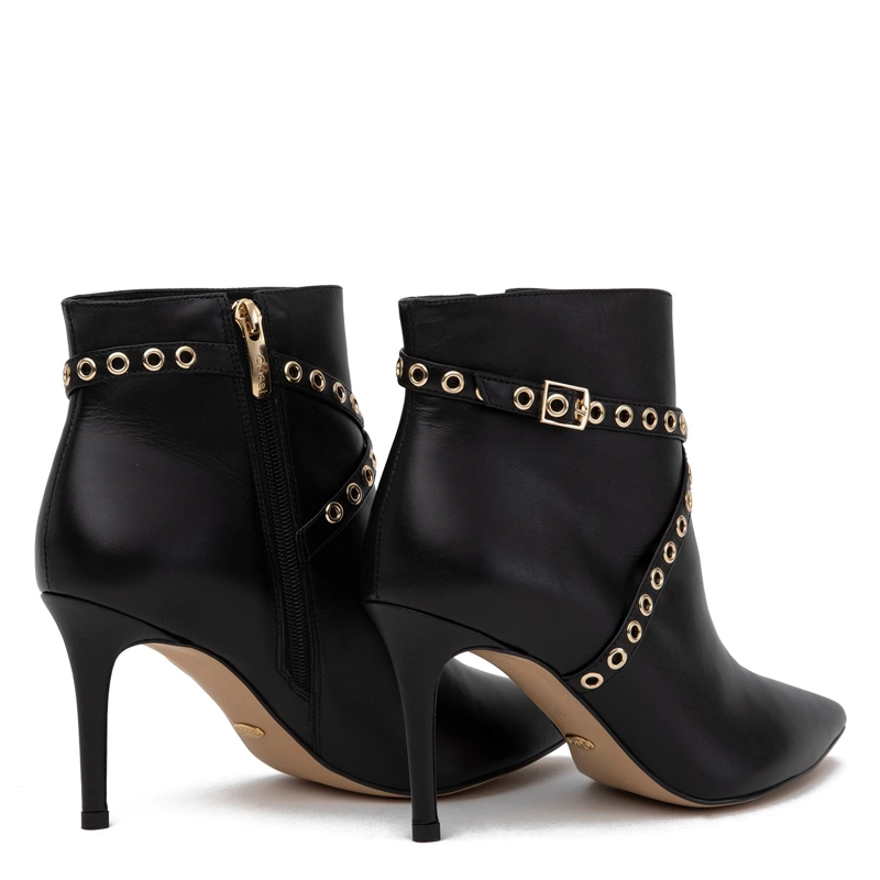 BOTIN DE CUERO MUJER GACEL NEGRO RANIA - 5