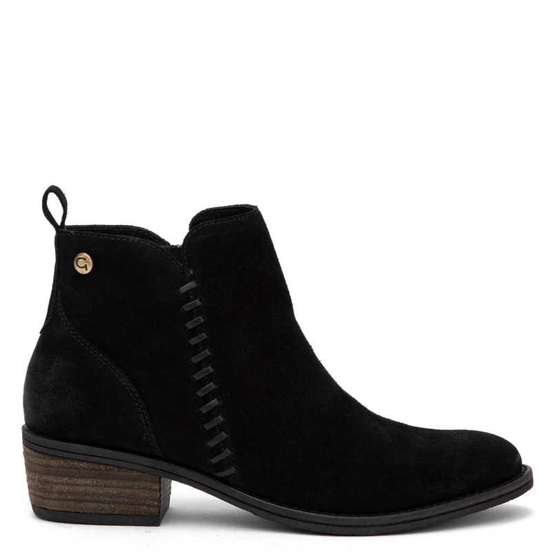 BOTIN DE CUERO MUJER GACEL NEGRO GINA 0660802 - 1