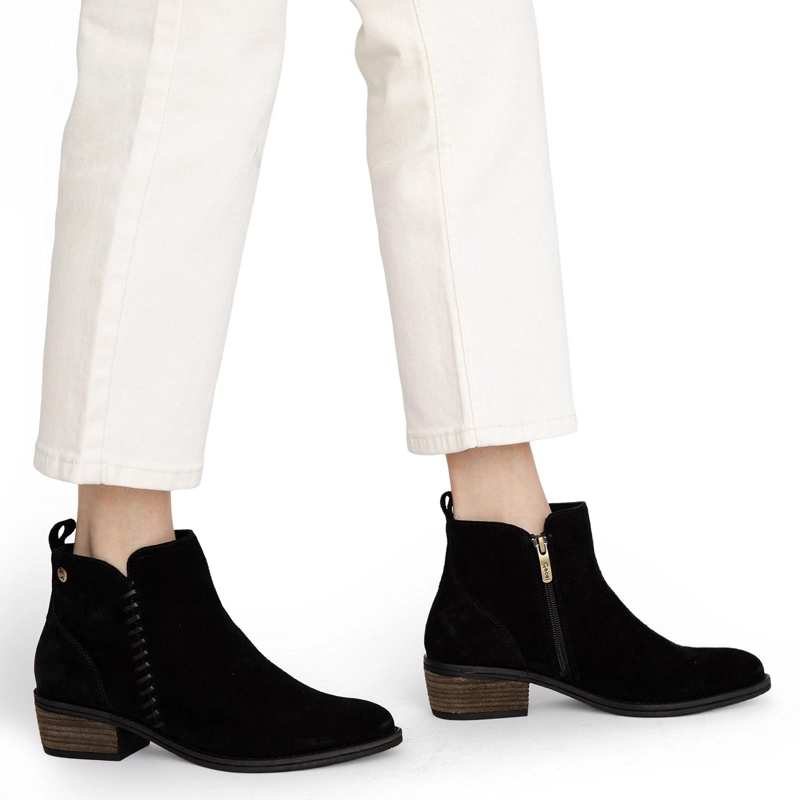 BOTIN DE CUERO MUJER GACEL NEGRO GINA 0660802 - 2