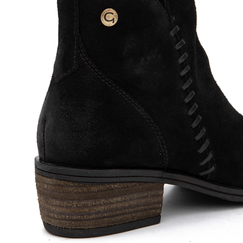 BOTIN DE CUERO MUJER GACEL NEGRO GINA 0660802 - 4