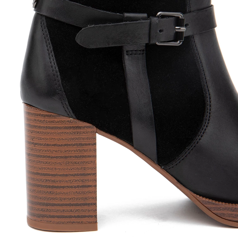 BOTIN DE CUERO MUJER GACEL NEGRO JUANA 0660850 - 4