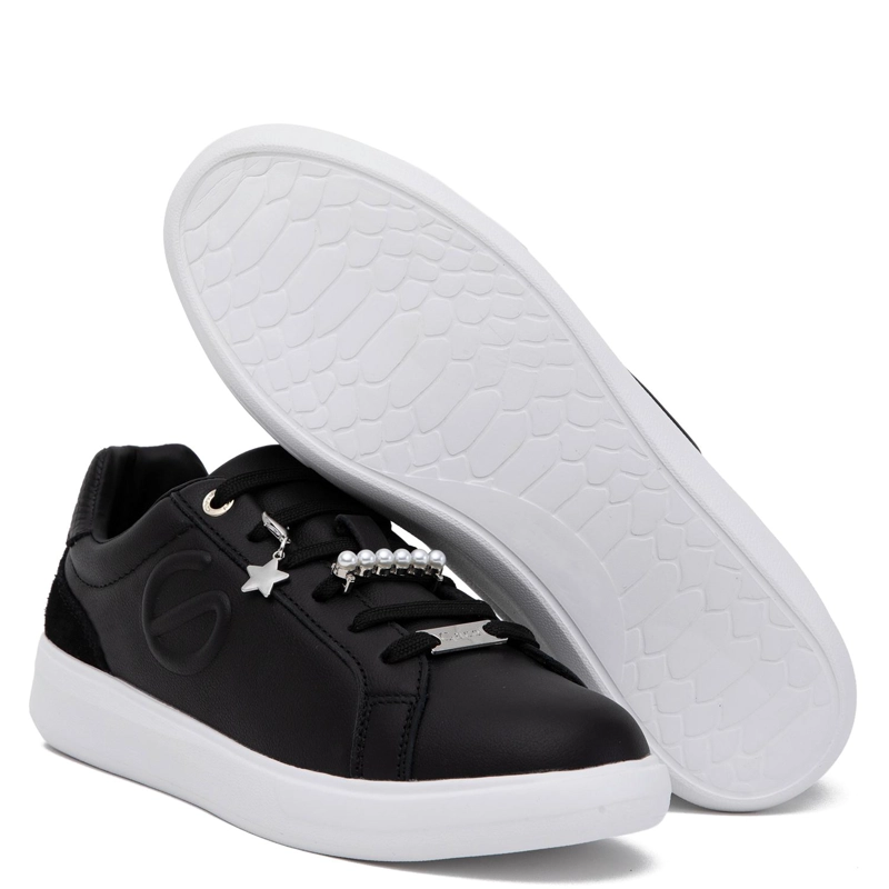 ZAPATILLA DE CUERO MUJER GACEL NEGRO ROSALIA - 4