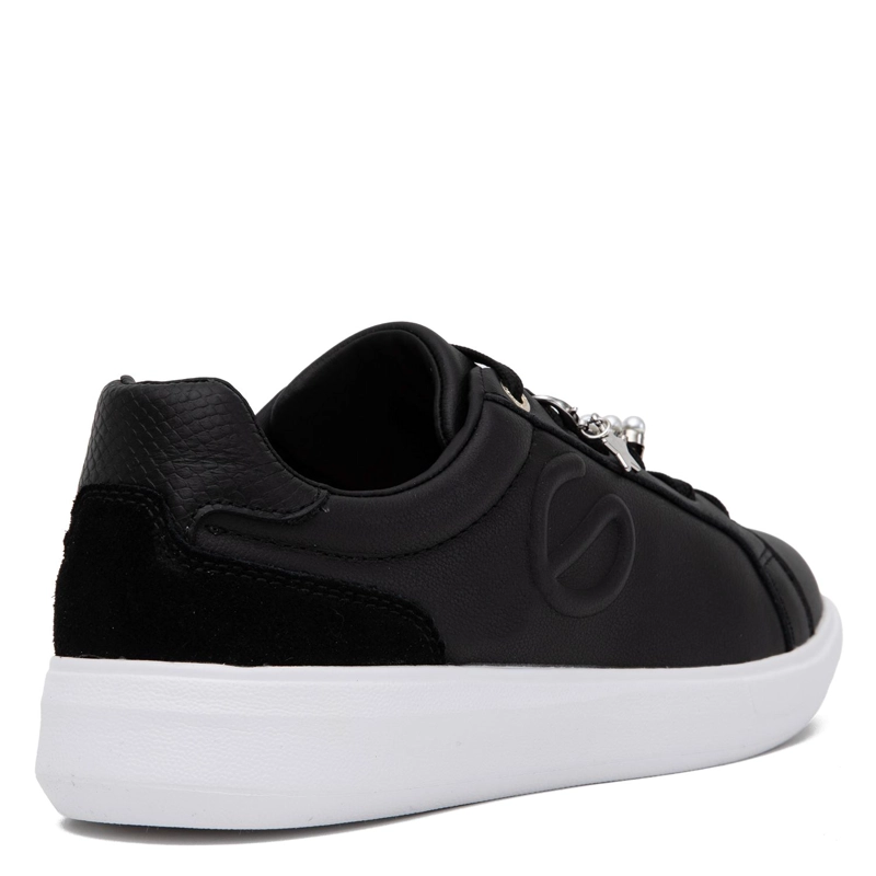 ZAPATILLA DE CUERO MUJER GACEL NEGRO ROSALIA - 5