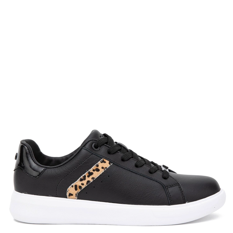 ZAPATILLA DE CUERO MUJER GACEL NEGRO ROSALIA - 1