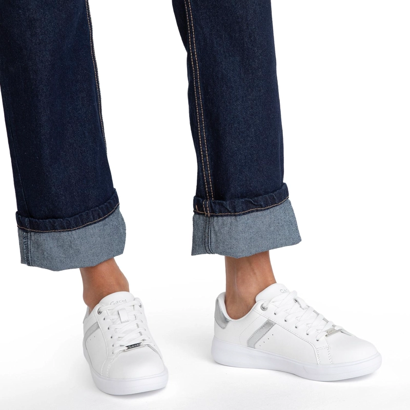 ZAPATILLA DE CUERO MUJER GACEL BLANCO ROSALIA 0660994 - 2