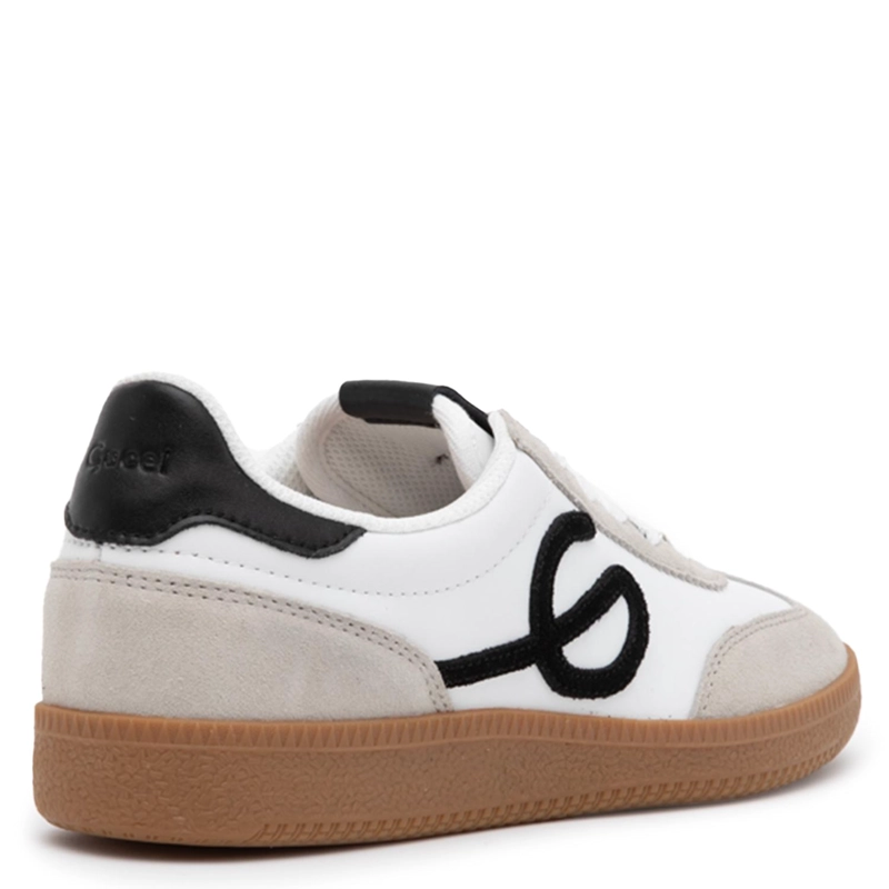 ZAPATILLA DE CUERO MUJER GACEL BLANCO MUNA - 5