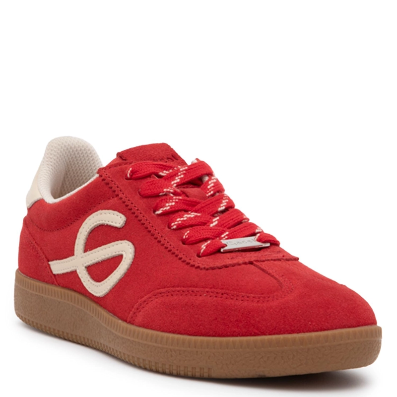 ZAPATILLA DE CUERO MUJER GACEL ROJO MUNA 0660933 - 3
