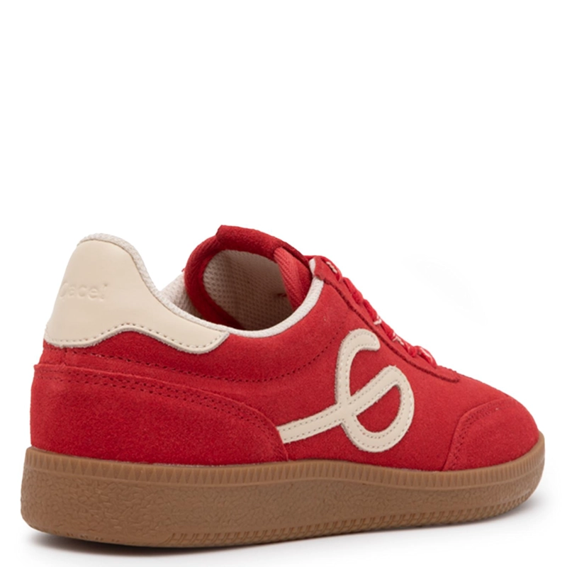 ZAPATILLA DE CUERO MUJER GACEL ROJO MUNA 0660933 - 5
