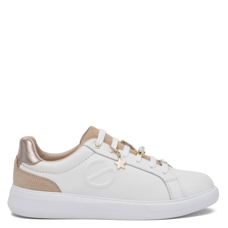 ZAPATILLA DE CUERO MUJER GACEL BLANCO ROSALIA - 1
