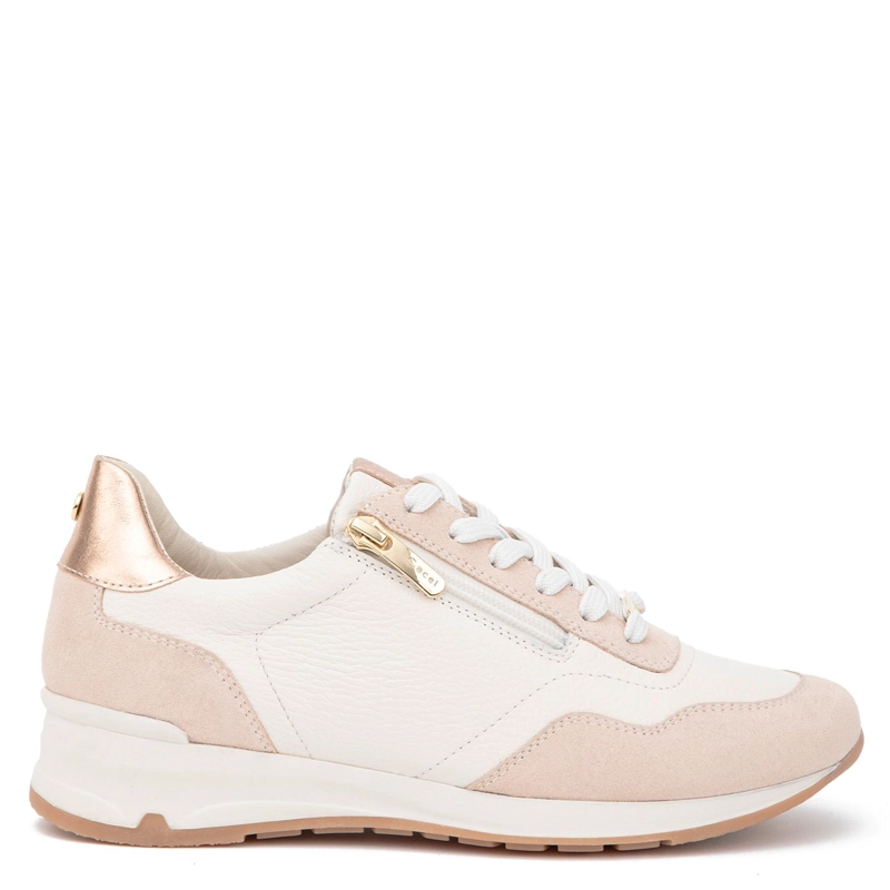 ZAPATILLA DE CUERO MUJER GACEL OFF WHITE VENUS - 1