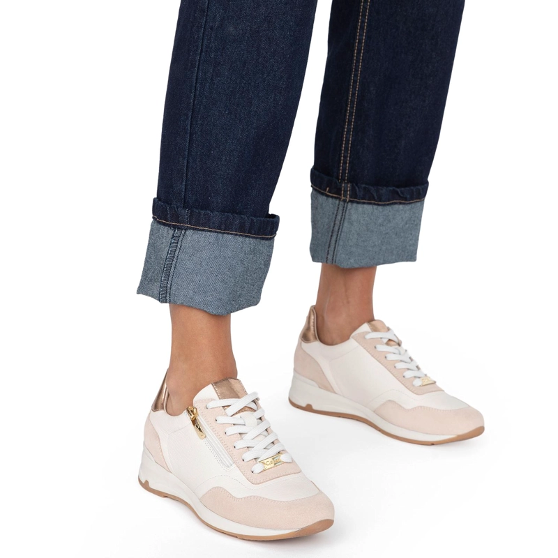 ZAPATILLA DE CUERO MUJER GACEL OFF WHITE VENUS - 2