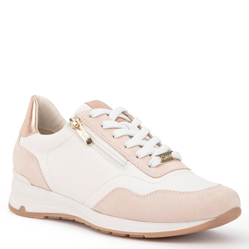 ZAPATILLA DE CUERO MUJER GACEL OFF WHITE VENUS - 3