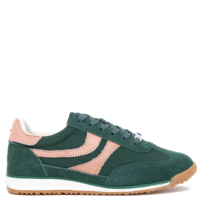 ZAPATILLA DE CUERO MUJER GACEL VERDE INNA 0660834 - 1