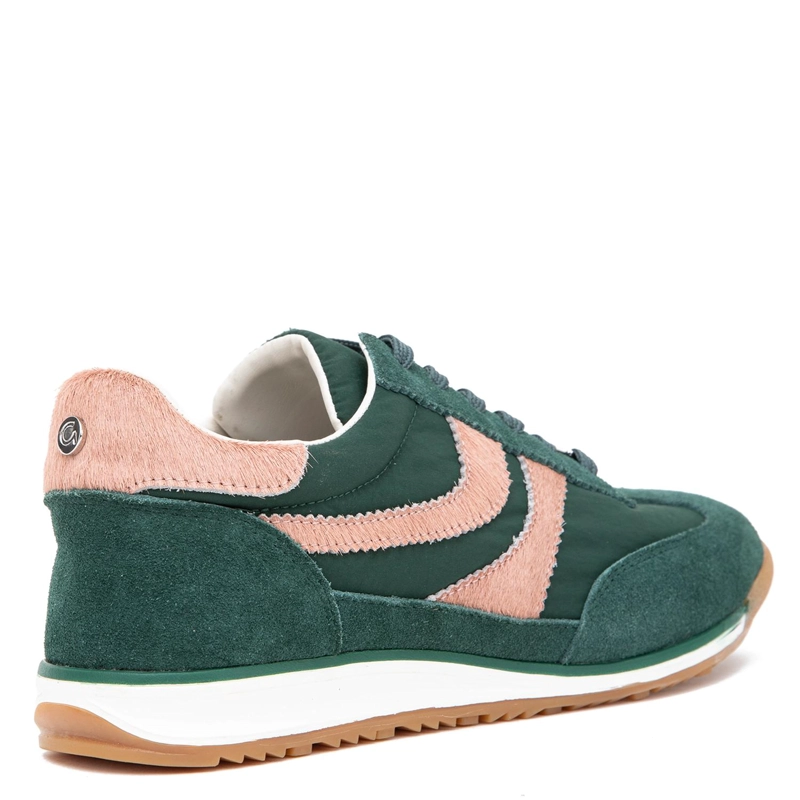ZAPATILLA DE CUERO MUJER GACEL VERDE INNA 0660834 - 5