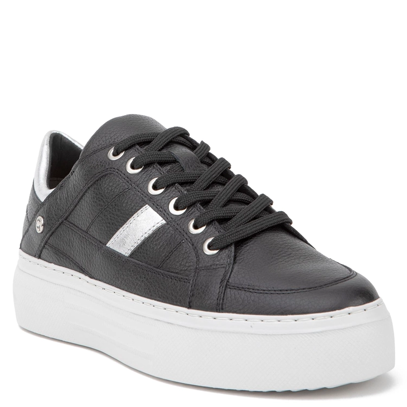 ZAPATILLA DE CUERO MUJER GACEL NEGRO REGINA - 3
