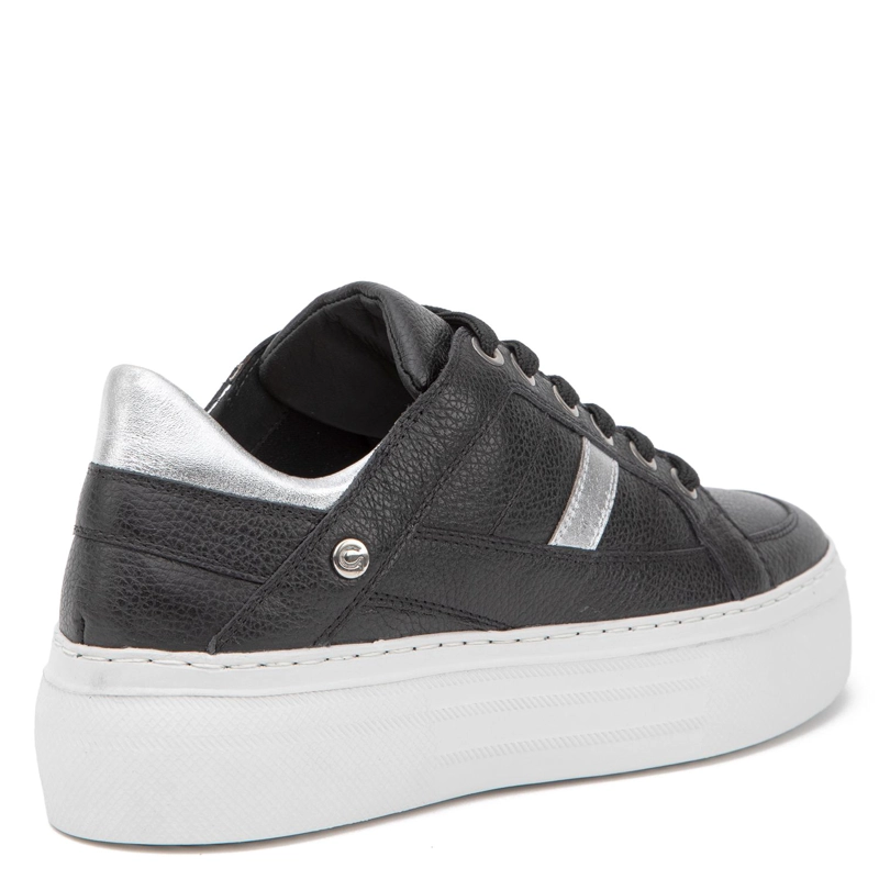 ZAPATILLA DE CUERO MUJER GACEL NEGRO REGINA - 5