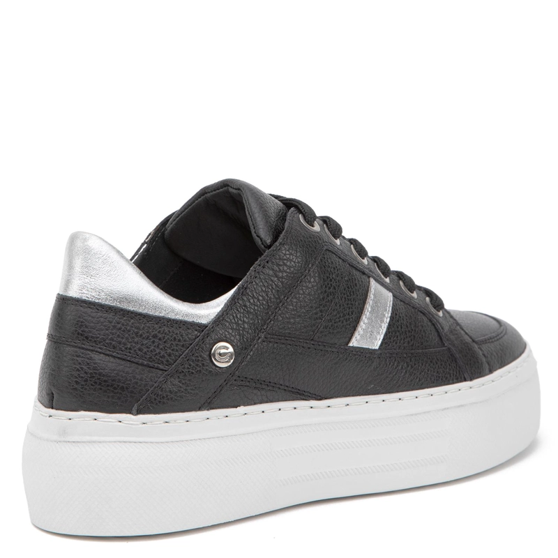 ZAPATILLA DE CUERO MUJER GACEL NEGRO REGINA 0660986 - 5