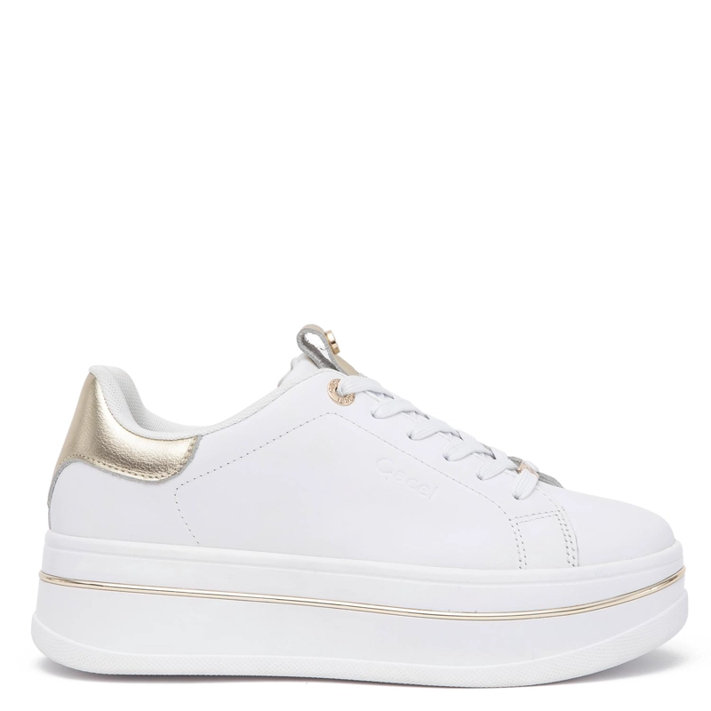 ZAPATILLA DE CUERO MUJER GACEL BLANCO ISADORA 0660836 - 1