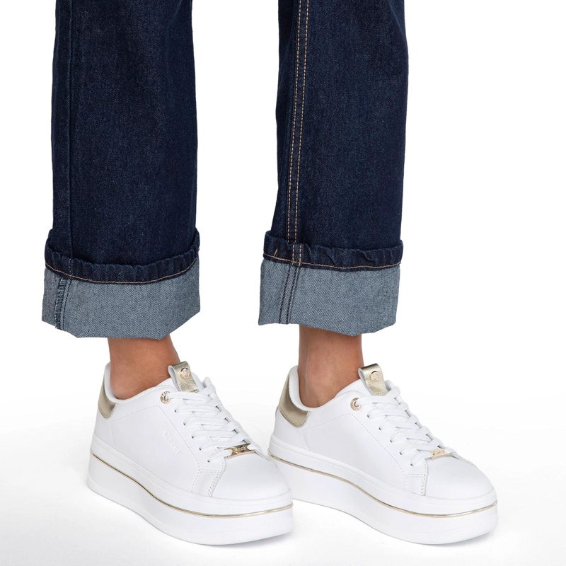 ZAPATILLA DE CUERO MUJER GACEL BLANCO ISADORA 0660836 - 2