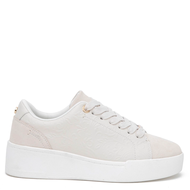 ZAPATILLA DE CUERO MUJER GACEL CREMA LACY 0660868 - 1