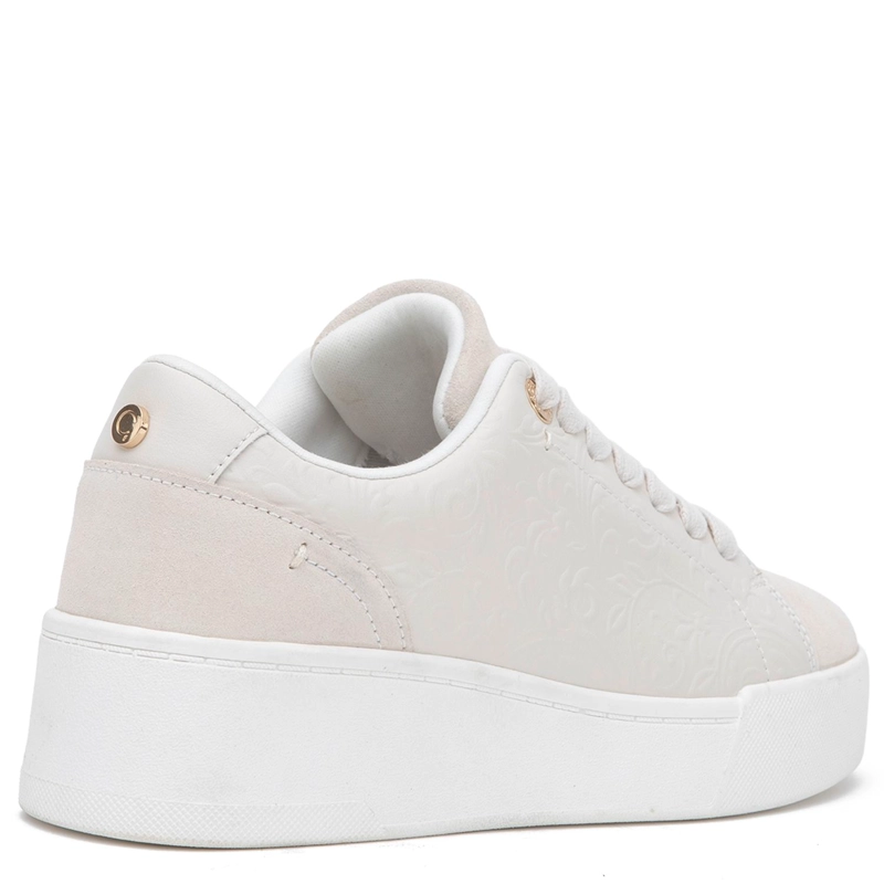 ZAPATILLA DE CUERO MUJER GACEL CREMA LACY - 5