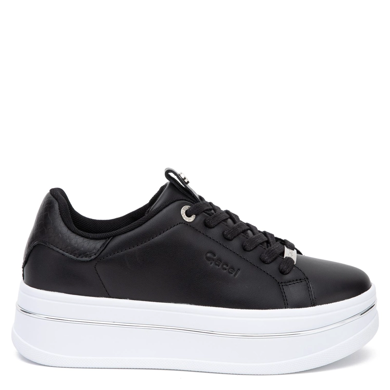ZAPATILLA DE CUERO MUJER GACEL NEGRO ISADORA - 1