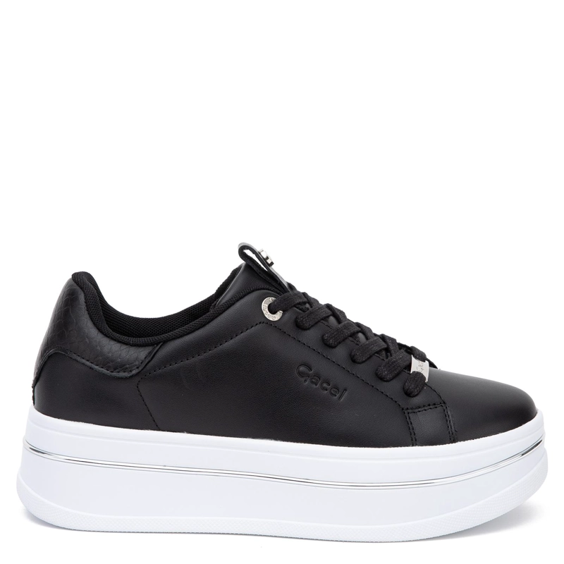 ZAPATILLA DE CUERO MUJER GACEL NEGRO ISADORA - 1