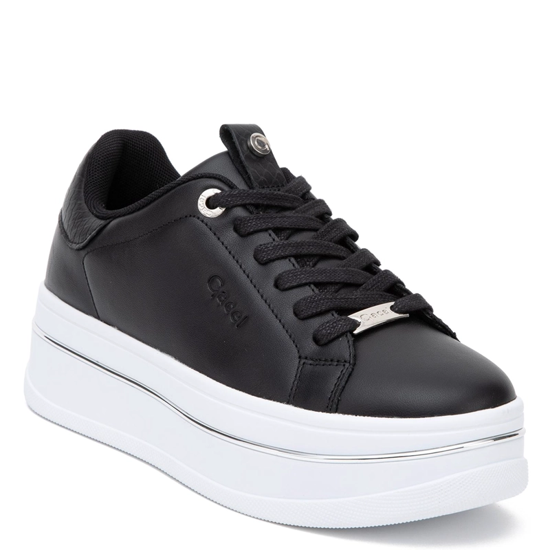 ZAPATILLA DE CUERO MUJER GACEL NEGRO ISADORA - 3