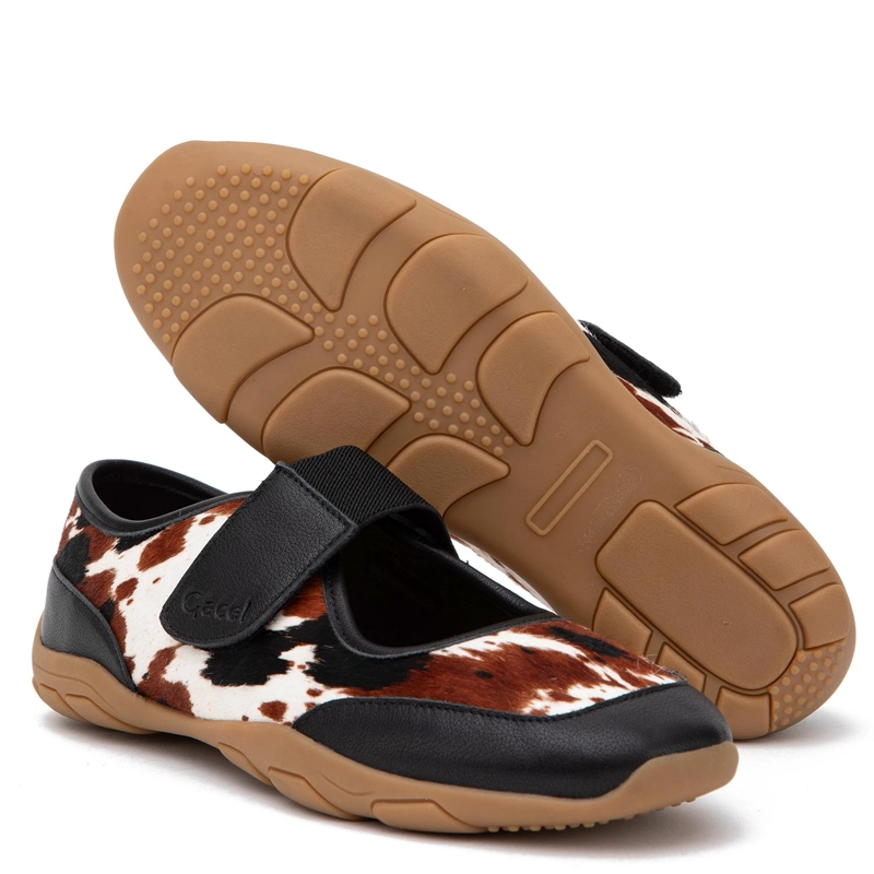 ZAPATILLA DE CUERO MUJER GACEL MULTICOLOR HARPER - 4