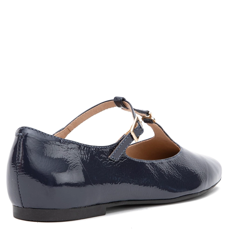 BALLERINA DE CUERO MUJER GACEL MARINO ABI 0660689 - 5