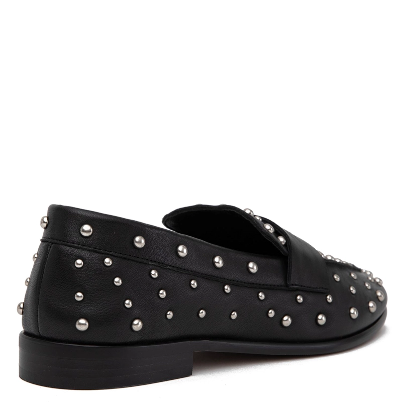 MOCASIN DE CUERO MUJER GACEL NEGRO POLKA - 5