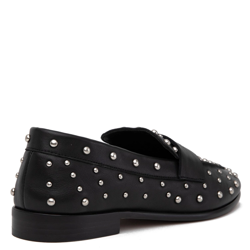 MOCASIN DE CUERO MUJER GACEL NEGRO POLKA - 5