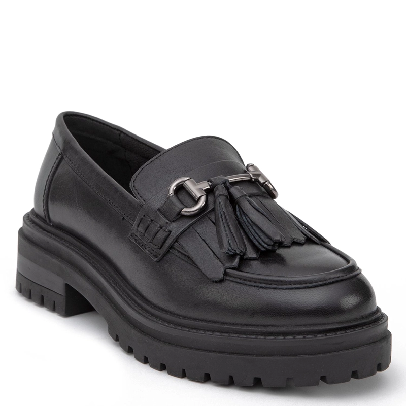 MOCASIN DE CUERO MUJER GACEL NEGRO TIMOTHY - 3