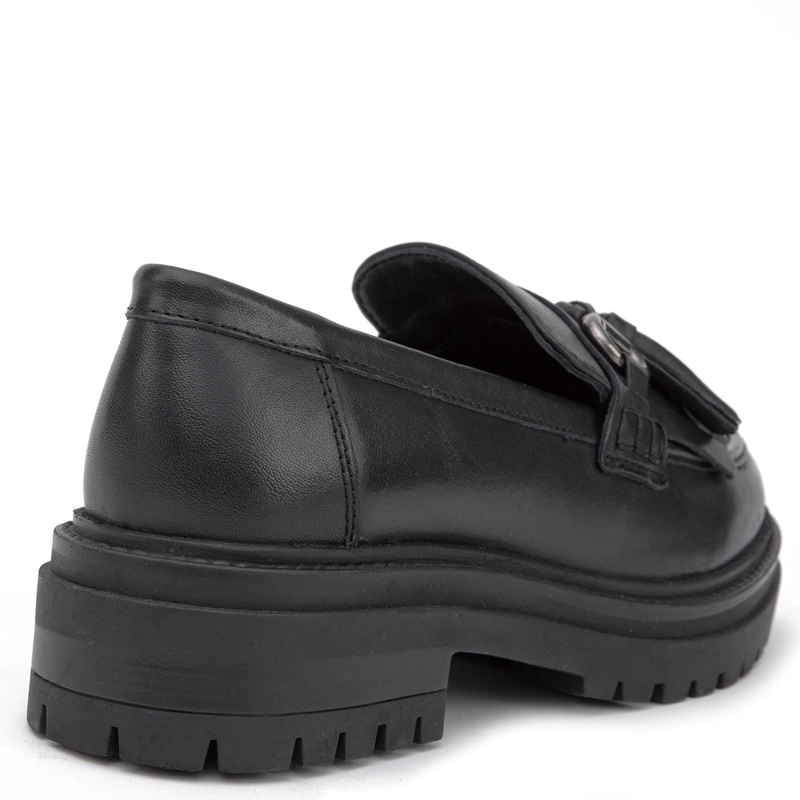 MOCASIN DE CUERO MUJER GACEL NEGRO TIMOTHY - 5