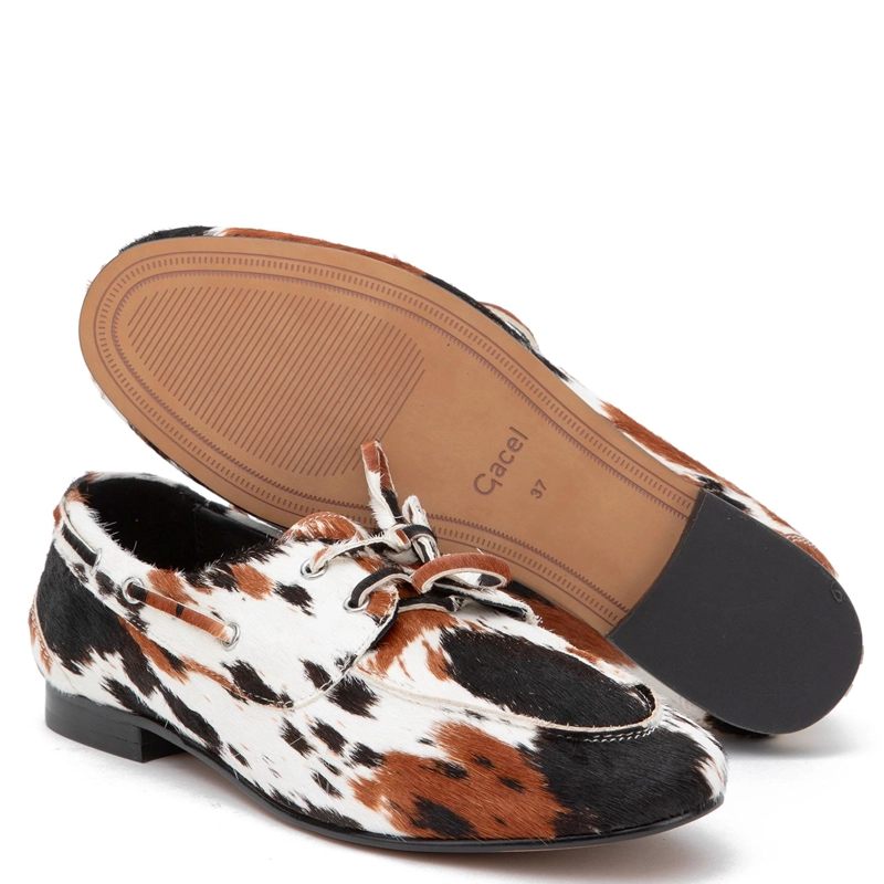MOCASIN DE CUERO MUJER GACEL MULTICOLOR QUINN - 4