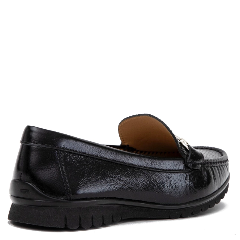 MOCASIN DE CUERO MUJER GACEL NEGRO TRINI - 5