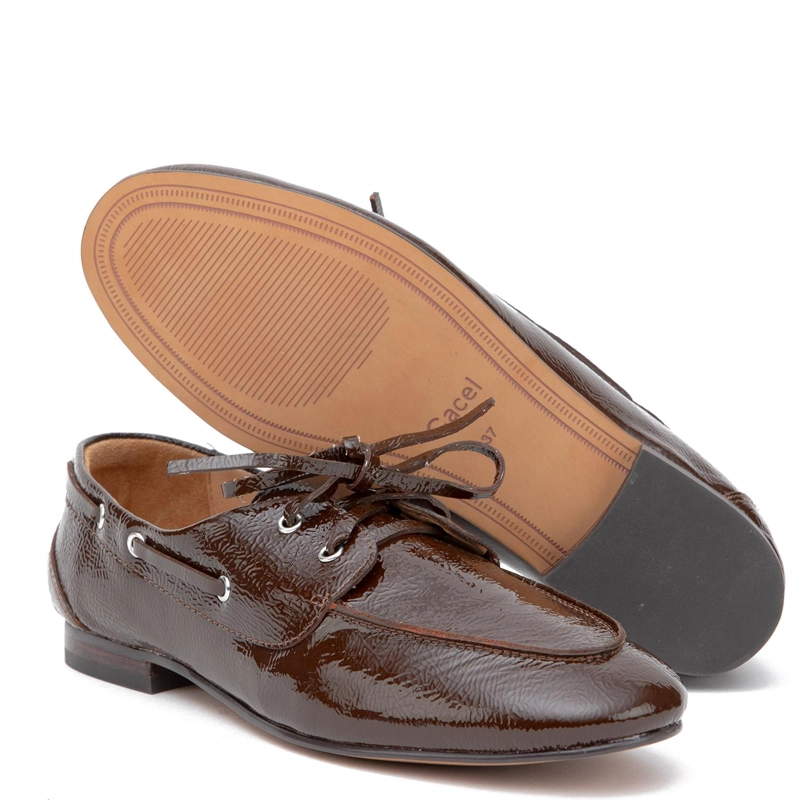 MOCASIN DE CUERO MUJER GACEL BURDEO QUINN - 4
