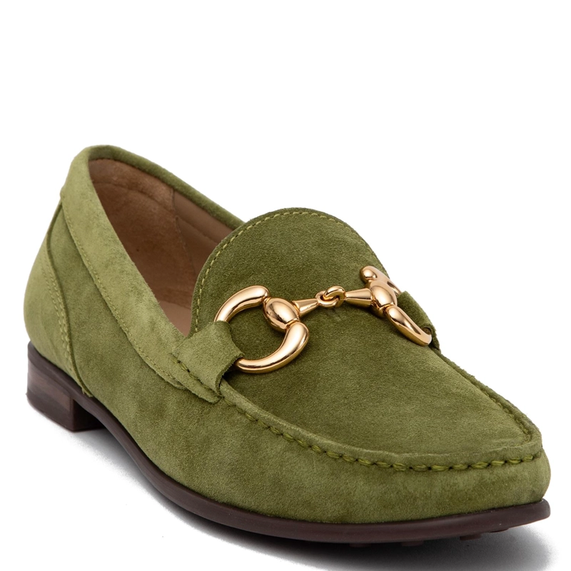 MOCASIN DE CUERO MUJER GACEL OLIVO SIRI 0661020 - 3