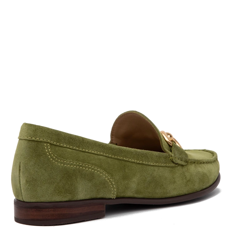 MOCASIN DE CUERO MUJER GACEL OLIVO SIRI 0661020 - 5