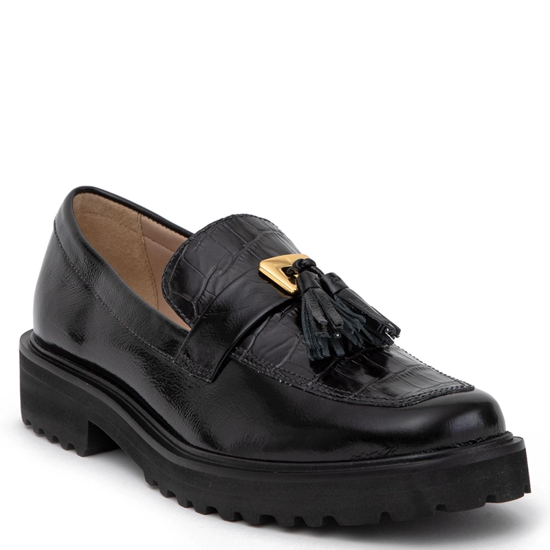 MOCASIN DE CUERO MUJER GACEL NEGRO AILEEN - 3