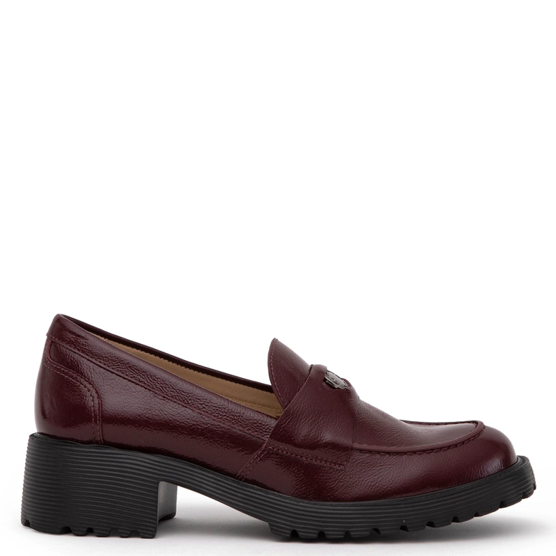 MOCASIN DE CUERO MUJER GACEL BURDEO BELEN - 1