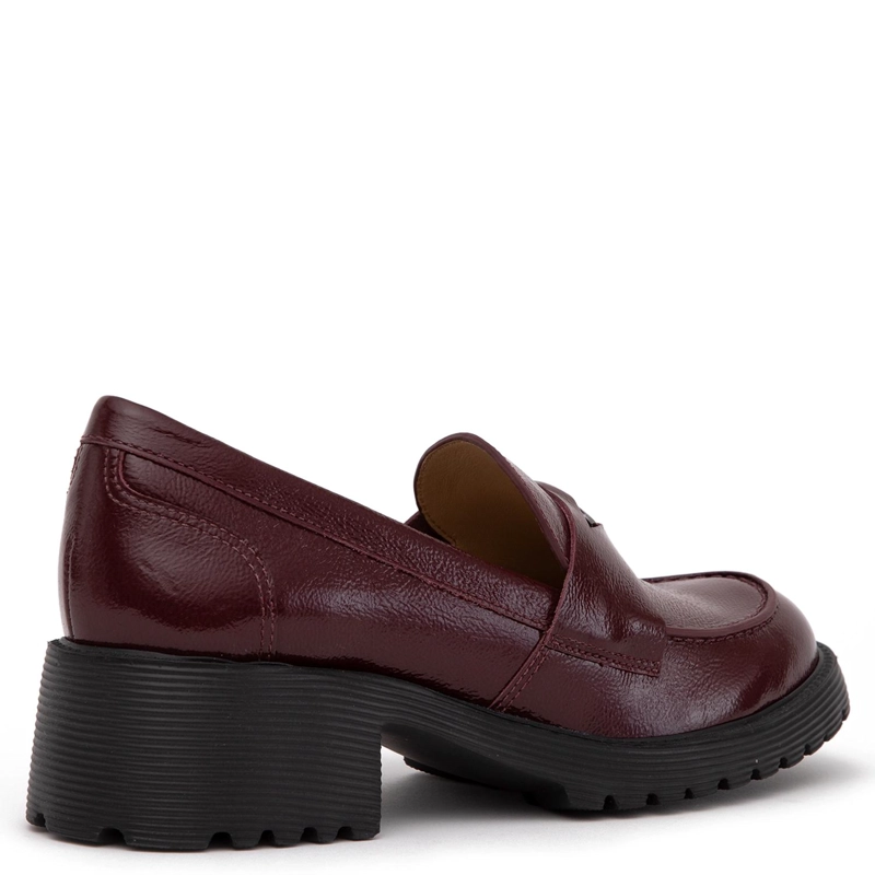 MOCASIN DE CUERO MUJER GACEL BURDEO BELEN - 5